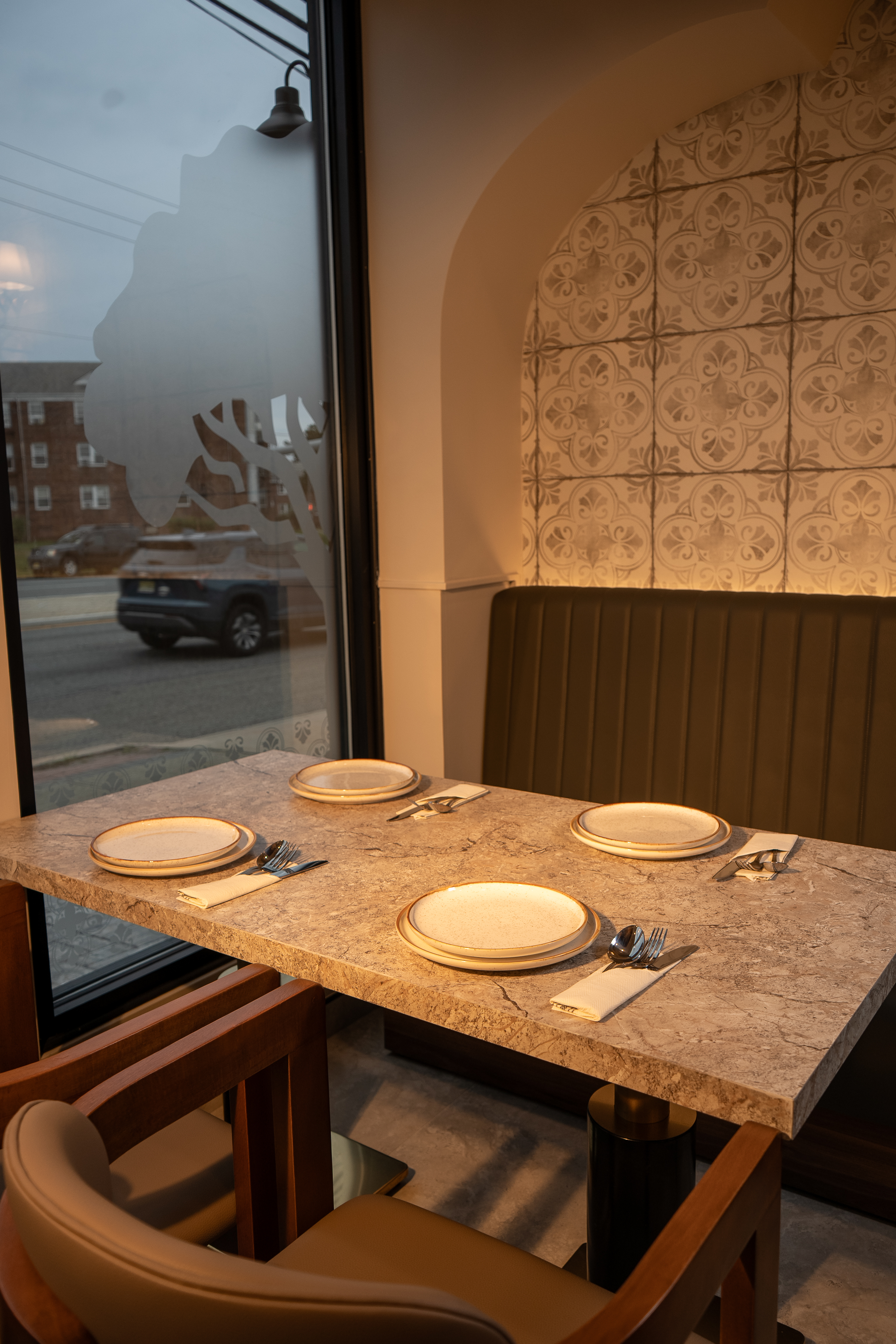 A table set for a private event